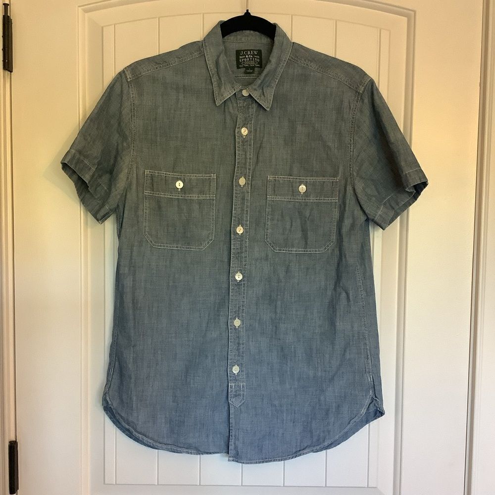 J.Crew Denim Button‎ Up Top 💜💐